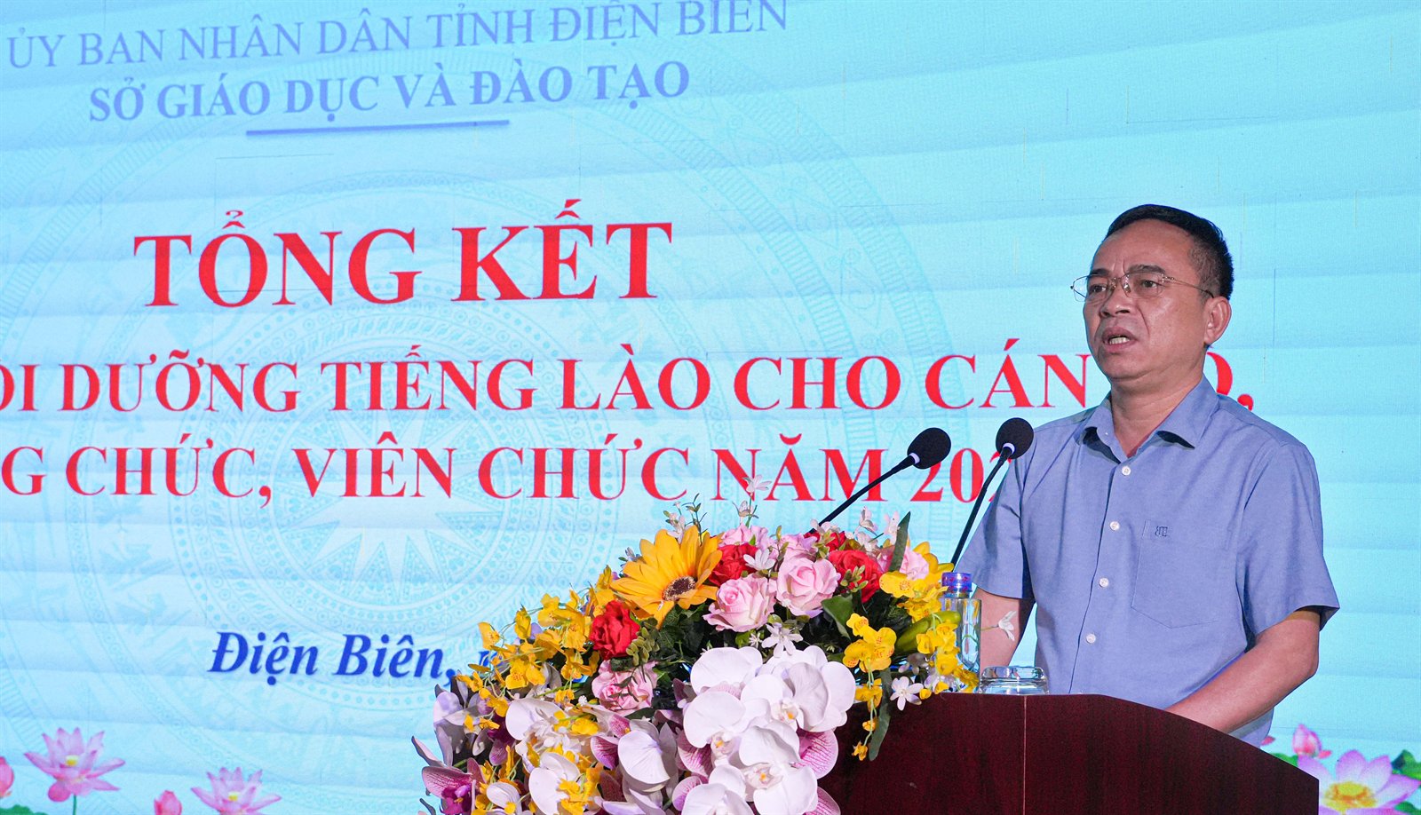 Phát biểu tại lễ tổng kết khóa bồi dưỡng tiếng Lào năm 2026