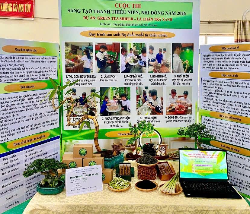Trung tâm GDNN-GDTX 1 đạt Giải B Cuộc thi Sáng tạo Thanh thiếu niên, nhi đồng phường Điện Biên Phủ năm 2026